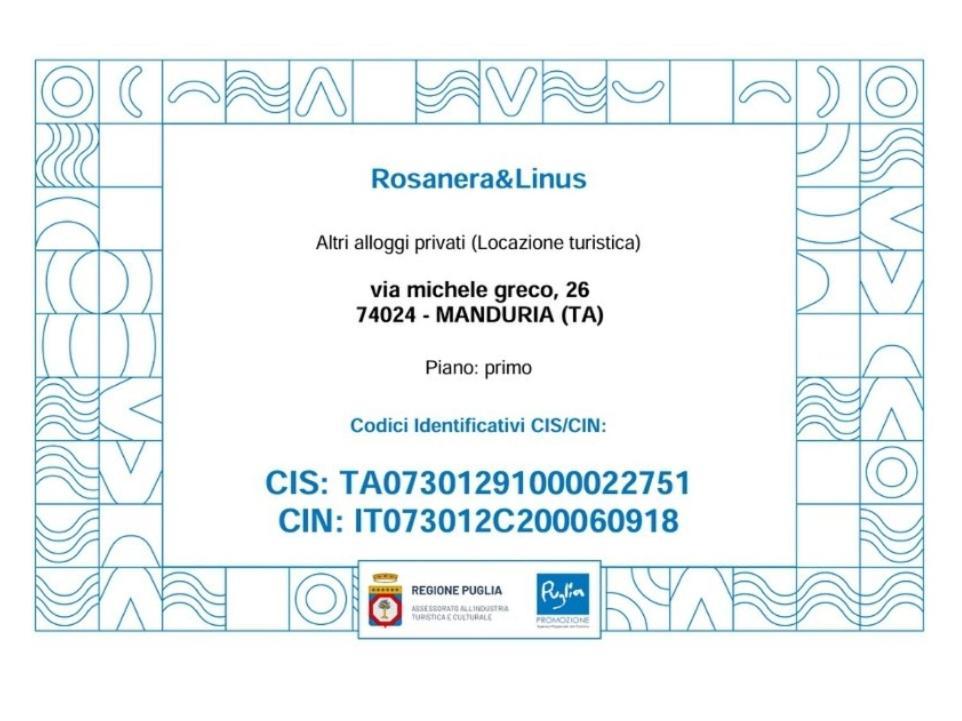 Rosanera&Linus Villa Мандурия Екстериор снимка